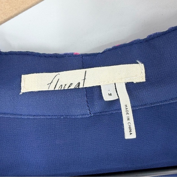 Anthropologie Floreat Japonica Velvet Burnout Printed Kimono Top M Date Night - Picture 3 of 6